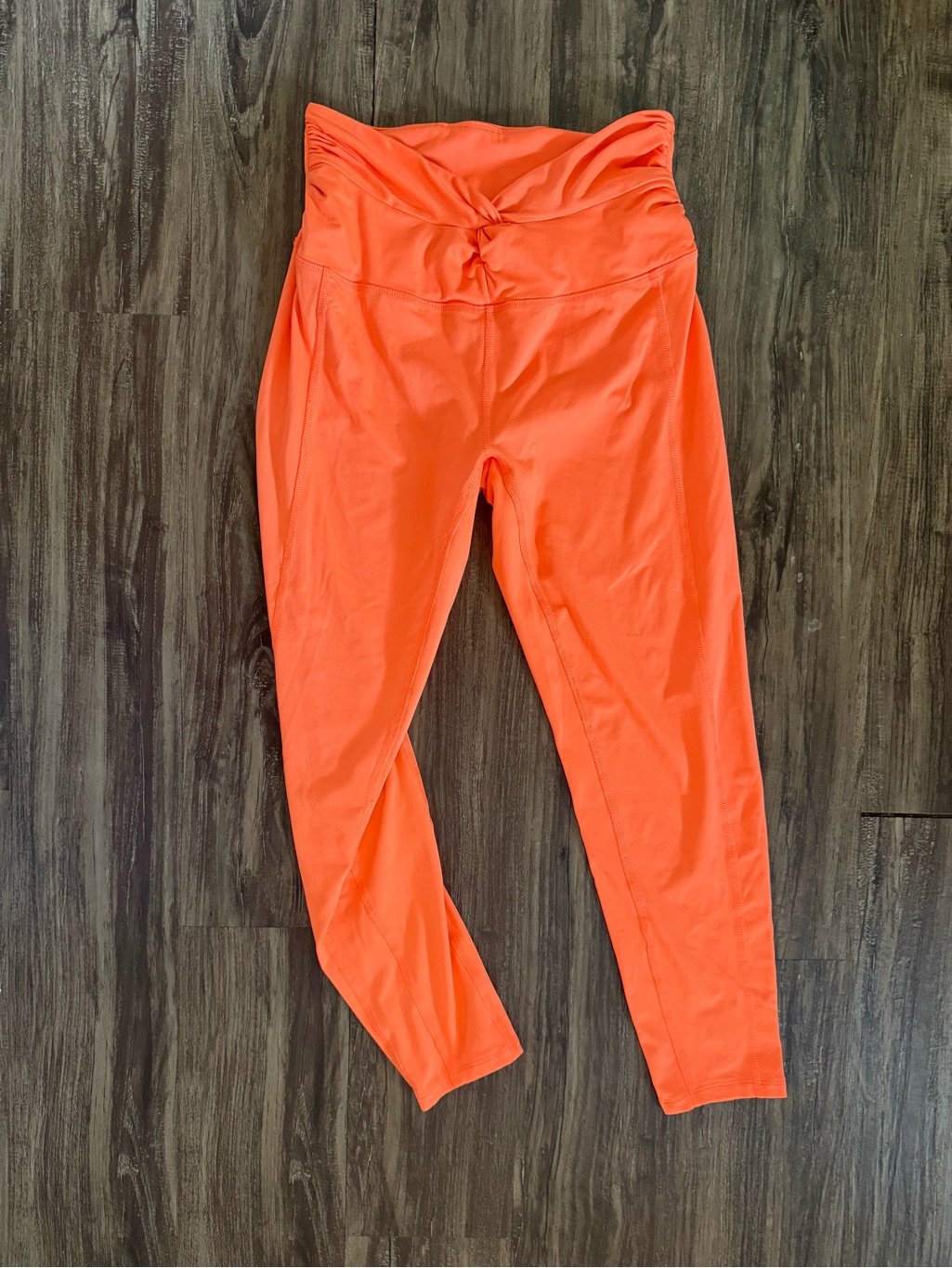 Fp Movement By Free People Twist-Waist Leggings In Bright Orange